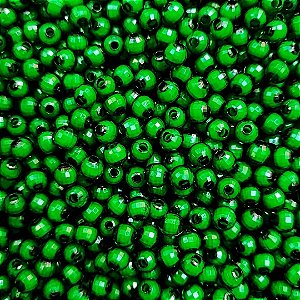 500 Pérolas Miçangas Sextavada 6mm Facetada cor Verde Bandeira