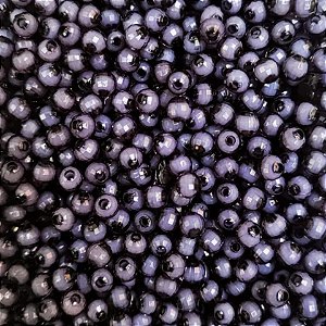 500 Pérolas Miçangas Sextavada 6mm Facetada cor Preto