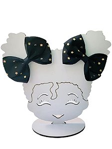2 Laços Cruzado Infantil Estrela Hair Clip Presilha de Cabelo cor Preto