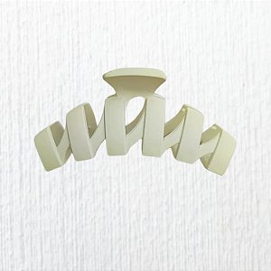 1 pç Prendedor de Cabelo Piranha Presilha Grande cor Branco