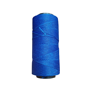 15 Rolos Fio Encerado 100m Azul Royal 1mm