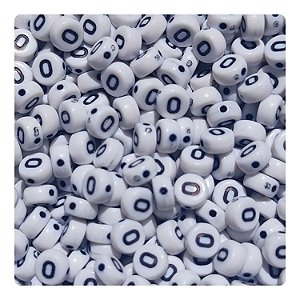 100 Miçangas Número 0 cor Branco e Preto Entremeio Bijuteria Artesanato