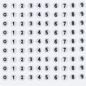 100 Miçangas Número Sortidos cor Branco e Preto Entremeio Bijuteria Artesanato