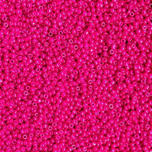 Miçangas 12/0 Kit com 40g Cor Leitosa Pink p/ Bijuterias Artesanato
