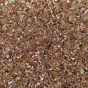 Miçangas 12/0 Kit com 40g Cor Vidrilho Champanhe p/ Bijuterias Artesanato