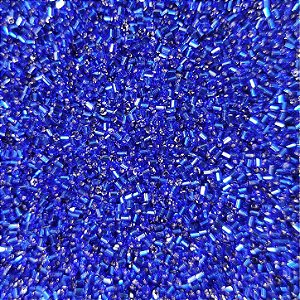 Miçangas 12/0 Kit com 40g Cor Vidrilho Azul Royal p/ Bijuterias Artesanato