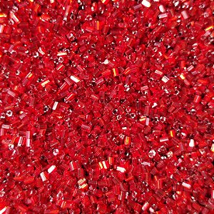 Miçangas 12/0 Kit com 40g Cor Vidrilho Vermelho p/ Bijuterias Artesanato