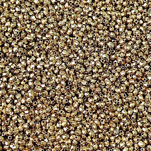 Miçangas Entremeio Kit com 40g Espaçador Facetado Dourado ABS p/ Bijuterias Artesanato