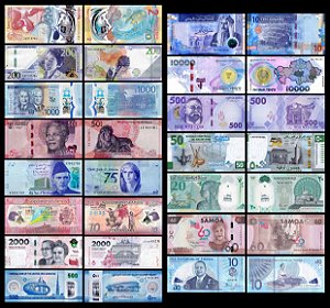 As Notas Mais Bonitas do Mundo de 2023 por "Bank Note of the Year Award" - 15 Réplicas