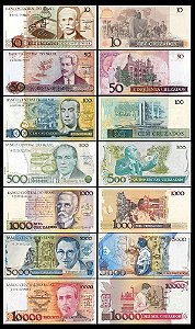 Cédulas Cruzados (CMB) - Circulação de 1986 a 1988 (Originais)