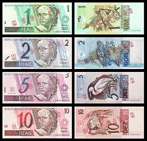 Cédulas da Primeira Família do Real "MODELO" - (REPRODUÇÃO)