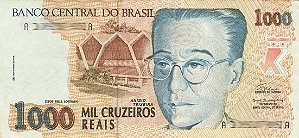 1.000 Cruzeiros Reais - Cédula do Anísio Teixeira C238 (ORIGINAL)