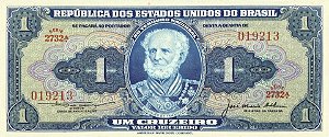 Cédula 1 Cruzeiro de 1956 - Marquês de Tamandaré C012 (ORIGINAL)