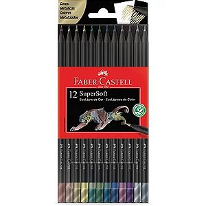 Lápis de Cor - Faber-Castell - Estojo de Tecido com 72 Ecolápis de Cor  SuperSoft - Duck Paper - Papelaria Online