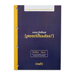 Refil para fichário A4 - {Nali} - Pontilhado