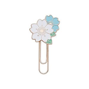Marcador de Página - Molin - Love Flower Branco