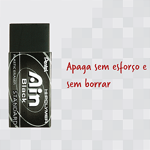 Borracha Hi-Polymer Ain - Pentel - Black