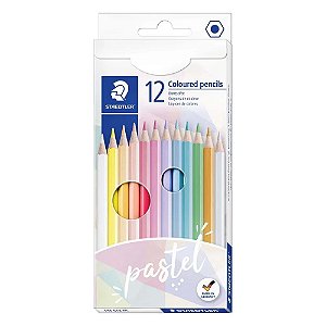 Lápis de Cor - Staedtler - 12 Cores Pastel