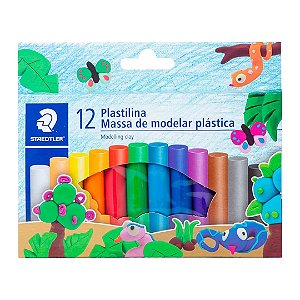 Massa de Modelar Plástica - Staedtler  - 12 Cores