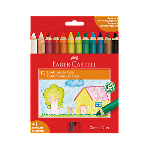 Ecogiz de Cera - Faber-Castell - 12 Cores