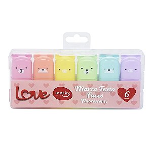 Marca-Texto Mini - Molin - Faces 6 Cores