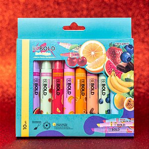 Kit Marca Texto Be Bold - Newpen - 10 Cores Perfumadas Fruit Edition