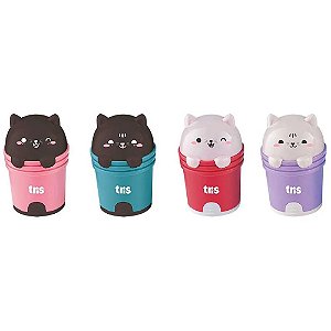 Apontador com Depósito e Borracha - TRiS -  Kitty Cart