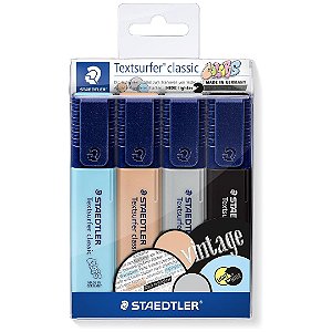 Marca Texto - Staedtler - 4 Cores Vintage