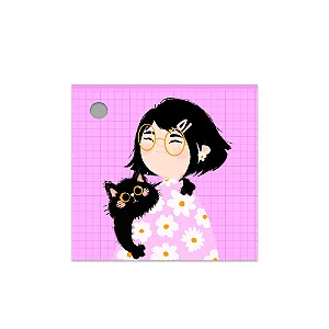 Bloco com caneta - Lubi - Jojo e Cat