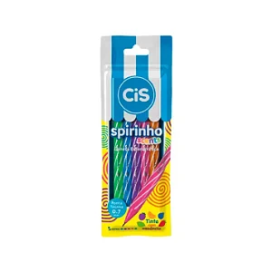 Caneta Esferográfica Spirinho - CIS - 0.7mm 5 Cores