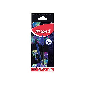 Kit Geométrico - Maped - Deepsea 9 Peças
