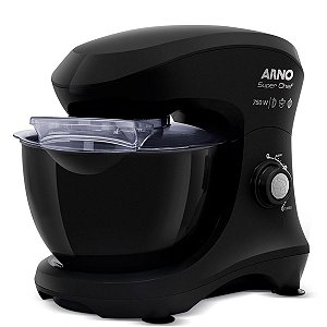 Batedeira Planetária Arno Super Chef KM01 750w 15 Velocidades Preto 110V