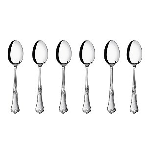 Kit 6 Colheres de Mesa Hercules Classique Aço Inox 493-001P