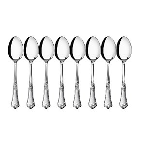 Kit 8 Colheres de Mesa Hercules Classique Aço Inox 493-001P