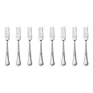 Kit 8 Garfos de Sobremesa Hercules Classique Aço Inox 493-005P