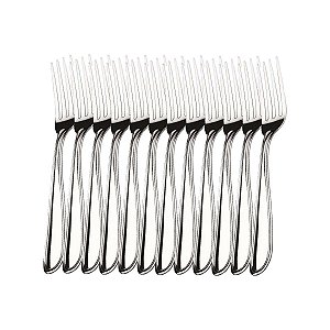 Kit 12 Garfos de Mesa Hercules Monterrey Aço Inox 1340-002