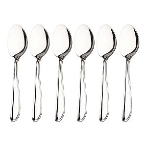 Kit 6 Colheres de Mesa Hercules Monterrey Aço Inox 1340-001