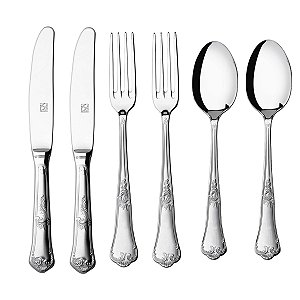 Kit Talheres Hercules Classique Aço inox 6 peças