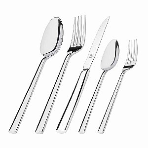 Faqueiro Hercules Inox Mykonos 101 Peças Com estojo Gift Box