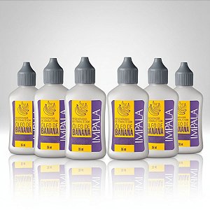 Kit 6 Regeneradores de Esmalte Impala Com Óleo de Banana