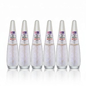 Kit 6 Esmaltes Impala Glitter Flocado Impala Netflix Maratonando Top 10