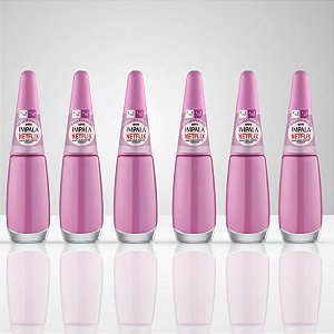 Kit 6 Esmaltes Impala Cremoso Netflix Maratonando Ama um K-drama