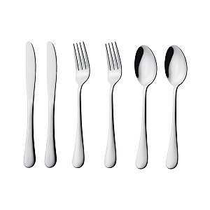 Kit Talheres de Sobremesa Hercules Olimpia Aço inox 6 peças