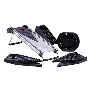 Mandolim Cortador Ralador e Fatiador Hercules 5 Lâminas Aço Inox