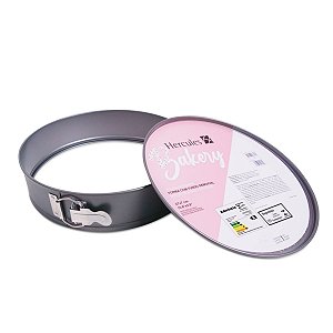 Forma Redonda Hercules Fundo Removivel Aço Carbono Ø25cm Bakery