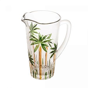 Jarra Palm Tree Handpaint Wolff 1,5L Cristal Ecológico