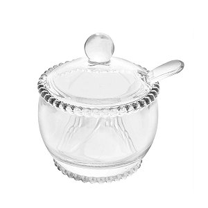 Açucareiro de Cristal com Colher Pearl Wolff 200ml