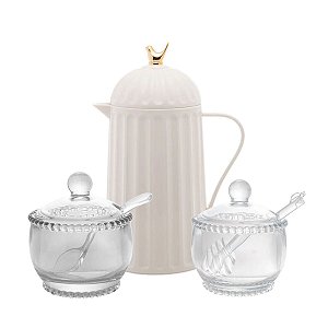 Kit Café da Manhã Elegante Wolff Bird Pearl