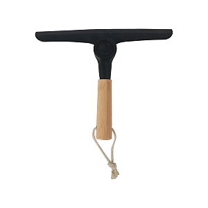 Rodo de Pia Doblável Oikos com Cabo de Bambu Preto