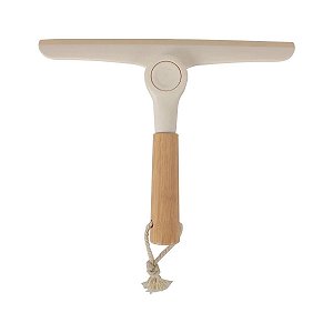 Rodo de Pia Doblável Oikos com Cabo de Bambu Branco